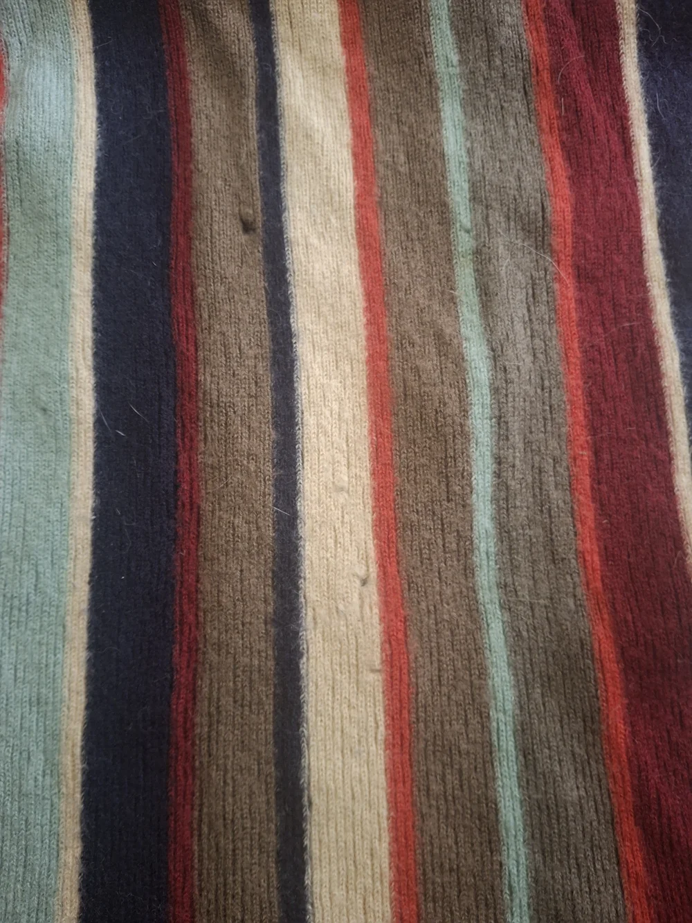 Paul Smith Striped Fringe Scarf in Navy, Mint, Cream, Red, Brown